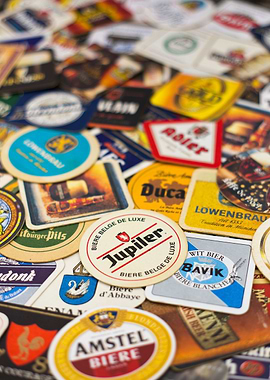 Beer coaster wallpaper