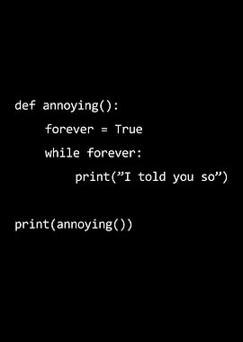 def Annoying Porgramming