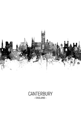 Canterbury England Skyline