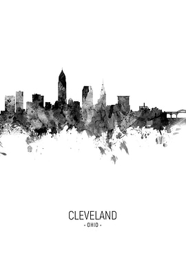 Cleveland Ohio Skyline