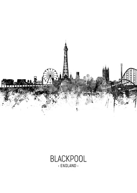 Blackpool England Skyline