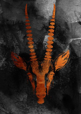 Gazelle Watercolor Art