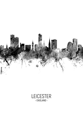 Leicester England Skyline