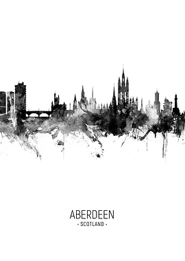 Aberdeen Scotland Skyline