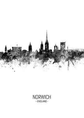 Norwich England Skyline