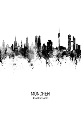 Munich Germany Skyline
