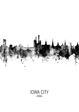 Iowa City Iowa Skyline