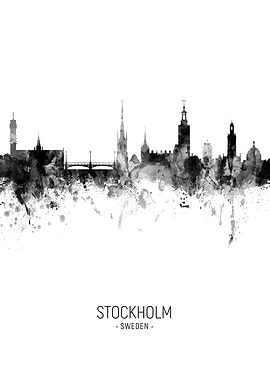 Stockholm Sweden Skyline
