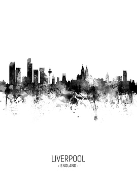 Liverpool England Skyline