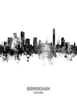 Birmingham England Skyline