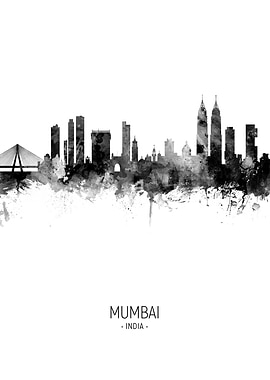 Mumbai India Skyline