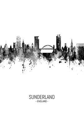 Sunderland England Skyline
