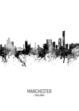Manchester England Skyline