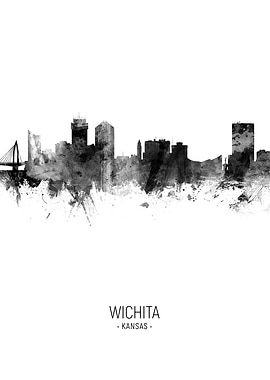 Wichita Kansas Skyline
