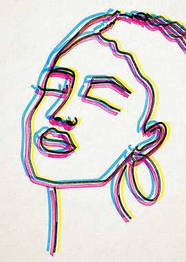 MARKERS girl portrait