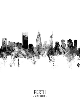 Perth Australia Skyline