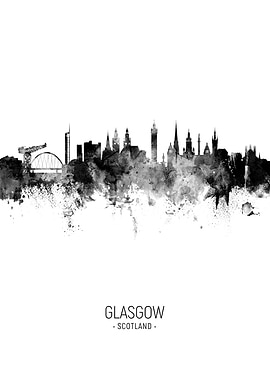 Glasgow Scotland Skyline