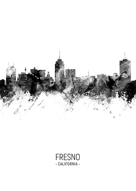Fresno California Skyline