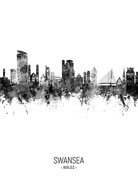 Swansea Wales Skyline