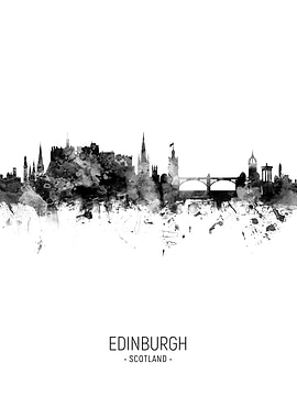 Edinburgh Scotland Skyline