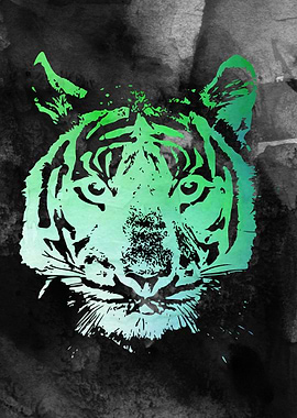 Tiger Watercolor Art