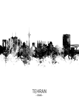 Tehran Iran Skyline