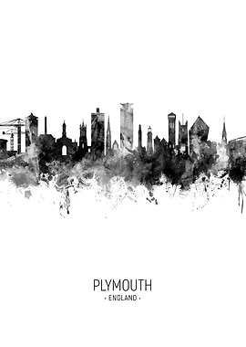 Plymouth England Skyline