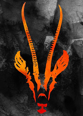 Antilope Watercolor Art