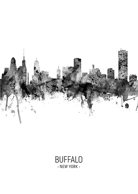 Buffalo New York Skyline