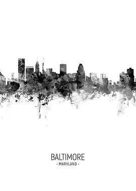 Baltimore Maryland Skyline