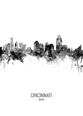 Cincinnati Ohio Skyline