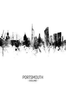 Portsmouth England Skyline