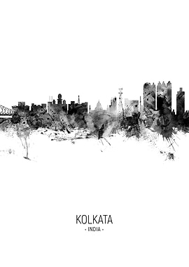 Kolkata India Skyline