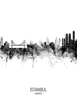 Istanbul Turkey Skyline