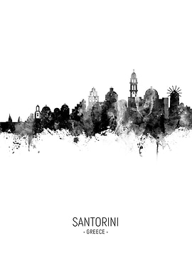 Santorini Greece Skyline
