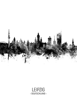 Leipzig Germany Skyline