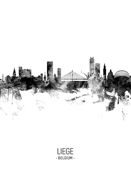 Liege Belgium Skyline