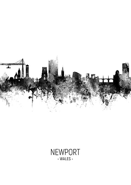 Newport Wales Skyline