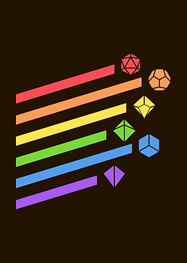 Rainbow Dice Set Ray