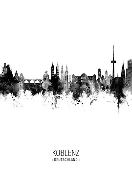 Koblenz Germany Skyline
