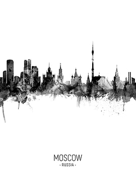 Moscow Russia Skyline