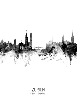 Zurich Switzerland Skyline