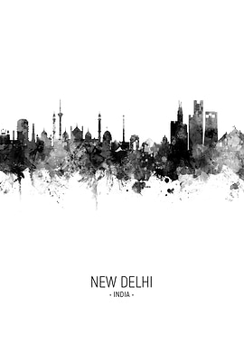 New Delhi India Skyline