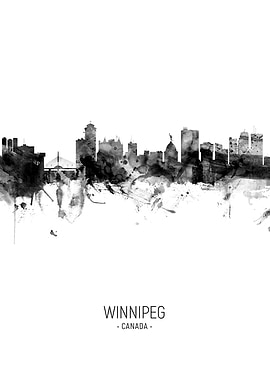 Winnipeg Canada Skyline