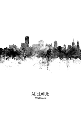 Adelaide Australia Skyline