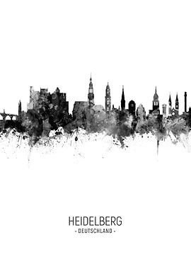 Heidelberg Germany Skyline