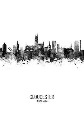Gloucester England Skyline