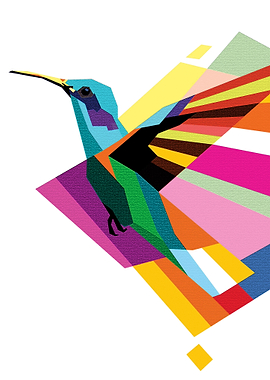 Hummingbirds in Pop Art