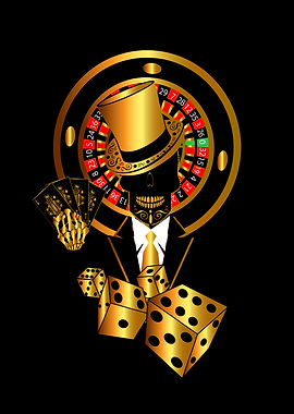 Trading is gambling' Poster, picture, metal print, paint by
