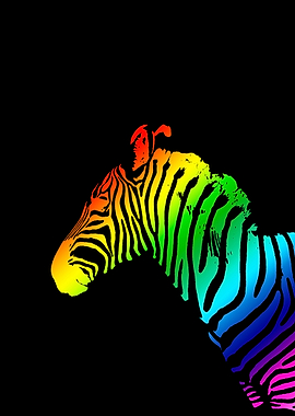 Technicolor Zebra